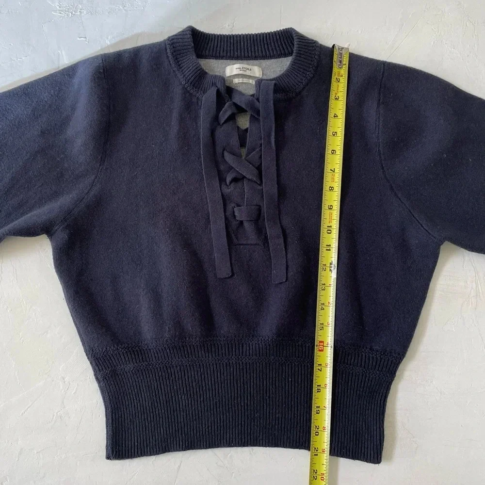 Isabel Marant Etoile Dark Midnight Kaylyn Sweater Size 42 - Picture 6 of 9